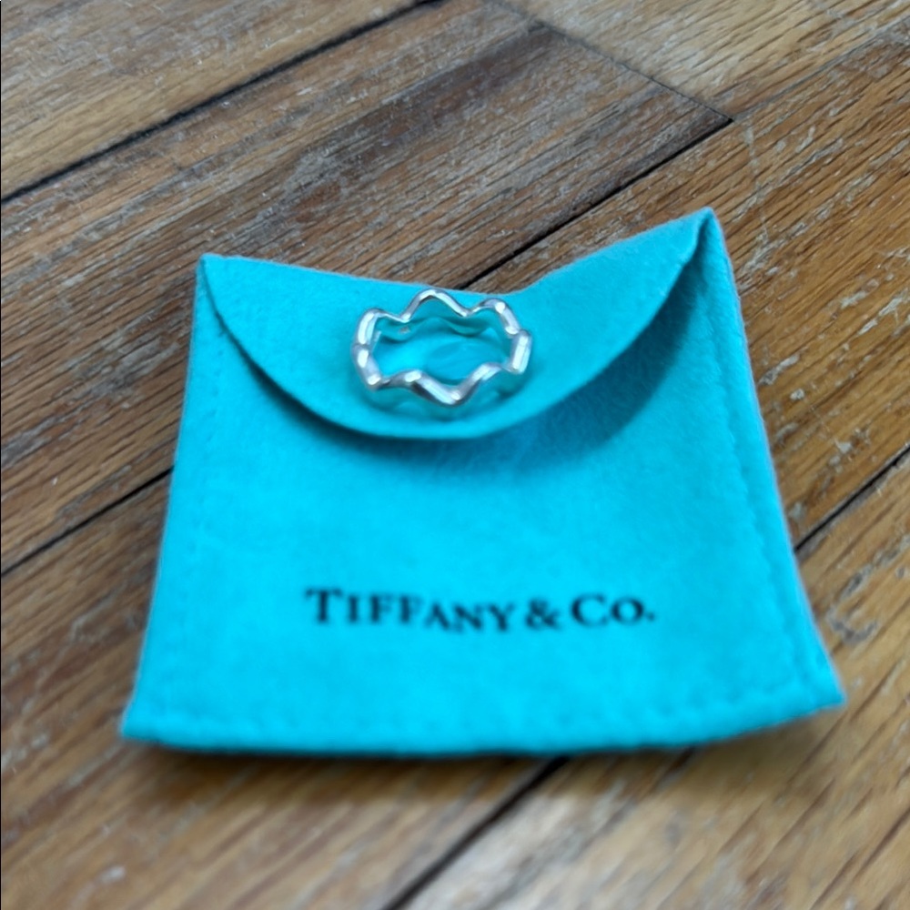 Tiffany & Co. Silver Ring with Pouch